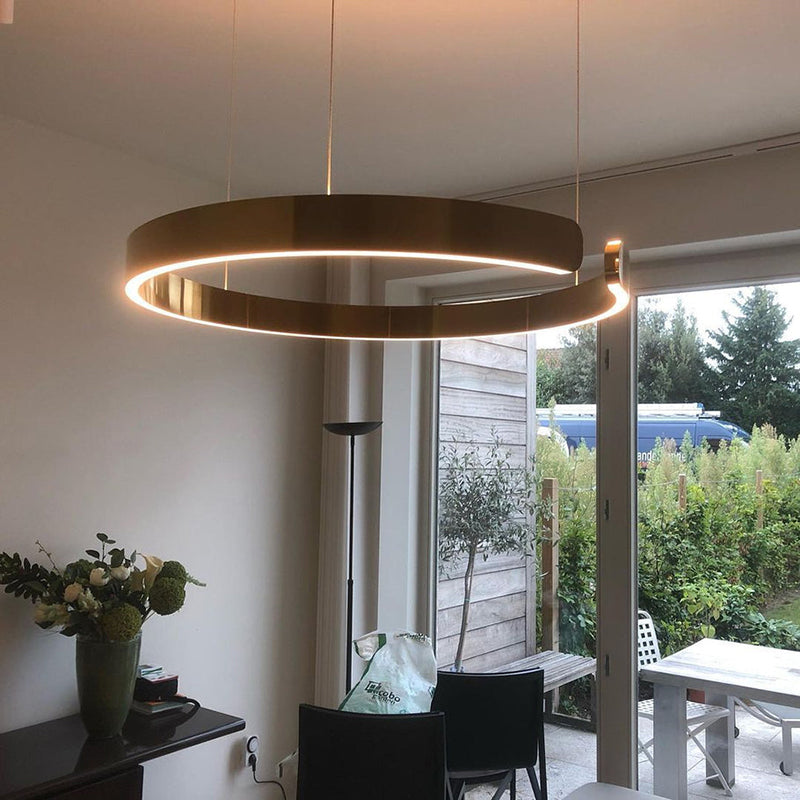 Modern Edge Circle LED Pendant Light