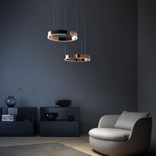 Modern Edge Circle LED Pendant Light