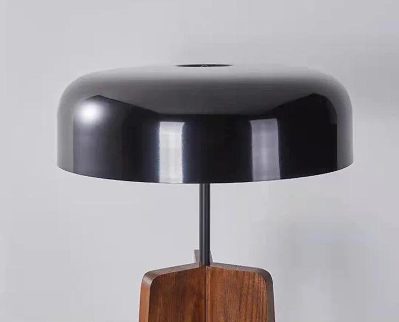 Modern Art Deco LED Floor Lamp, Solid Wood