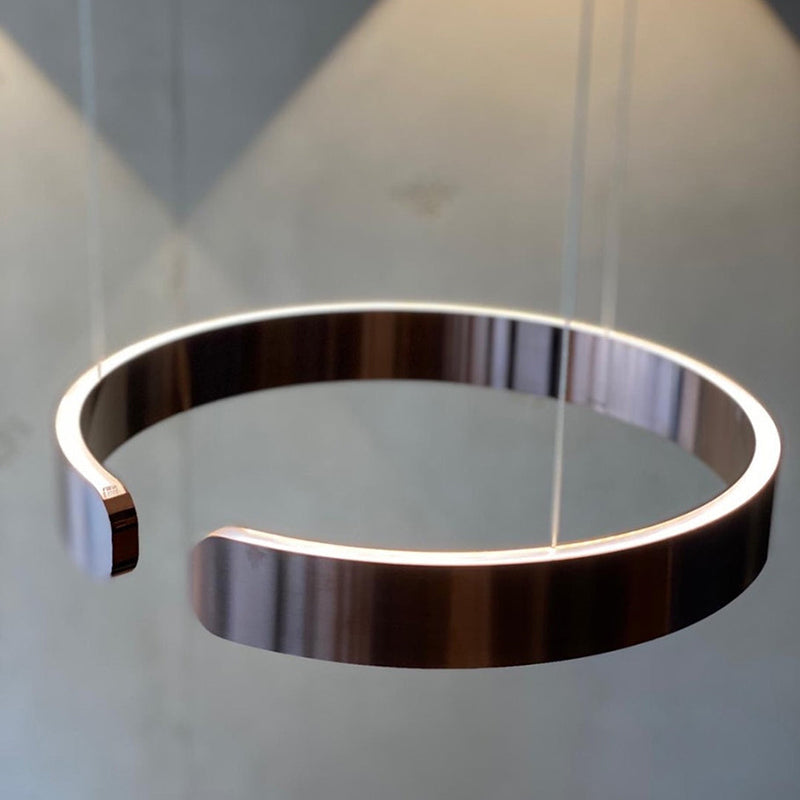 Modern Edge Circle LED Pendant Light